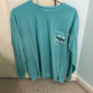 PINK/VS Aqua Long Sleeve